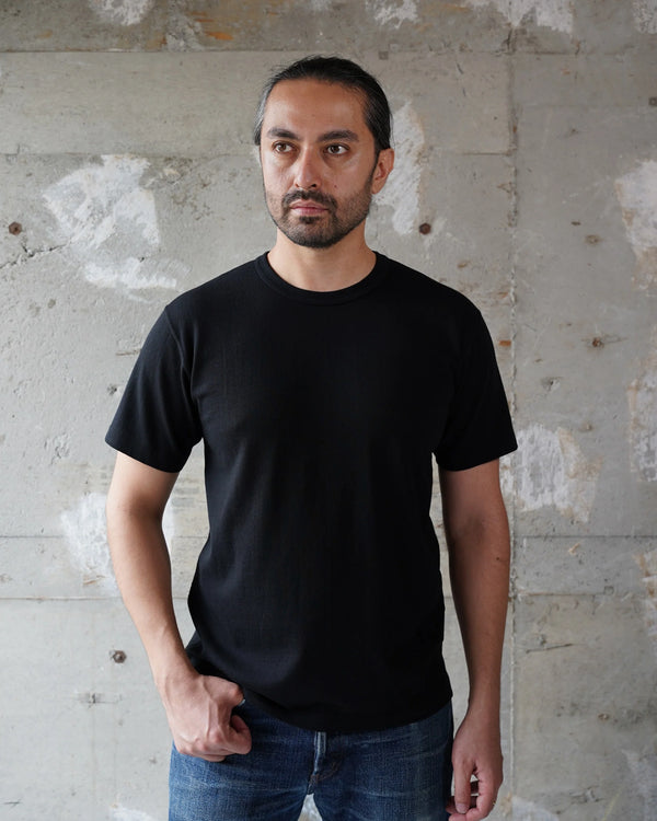 Crewneck T-shirt - Ultimate Pima Tsuriami - Black