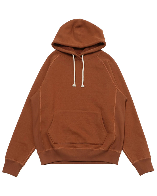 Pullover Hoodie - 876gsm Double Heavyweight French Terry - Rust