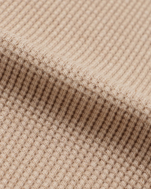 Henley - Foxfibre® Heavyweight Waffle - Coyote 15