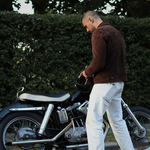 “Terracotta” Brown Suede Jacket