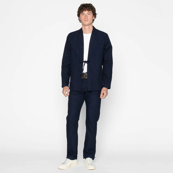 Maekake Dobby - Indigo True Guy Jeans