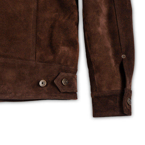 “Terracotta” Brown Suede Jacket