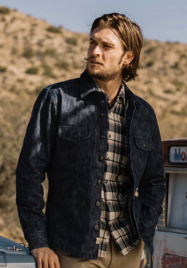 THE ANVIL MONSTER SLUB - INDIGO RINSE 17OZ SELVEDGE SHIRT JACKET