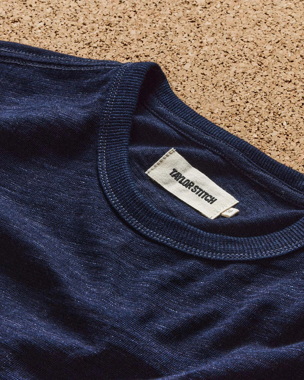 The Organic Cotton Tee
in Rinsed Indigo
