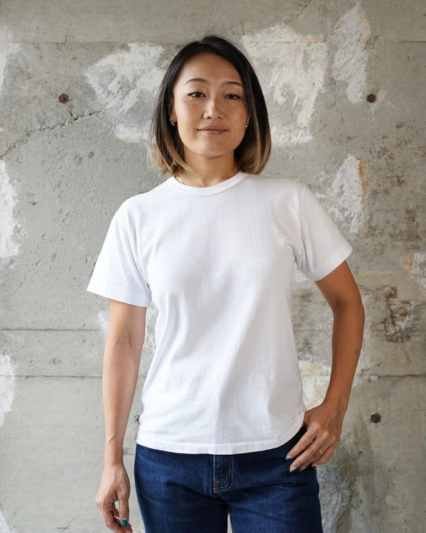 Crewneck T-shirt - Ultimate Pima Tsuriami - White