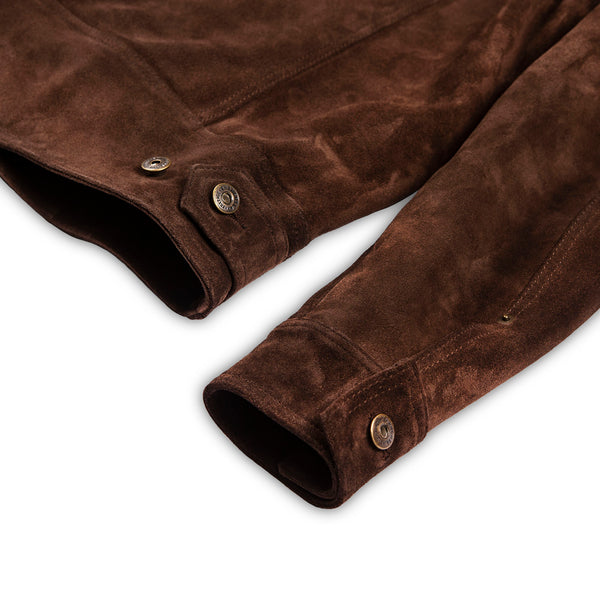 “Terracotta” Brown Suede Jacket
