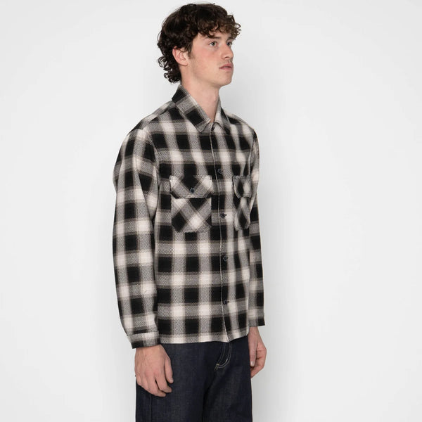 Trippy Ombre Plaid Work Shirt