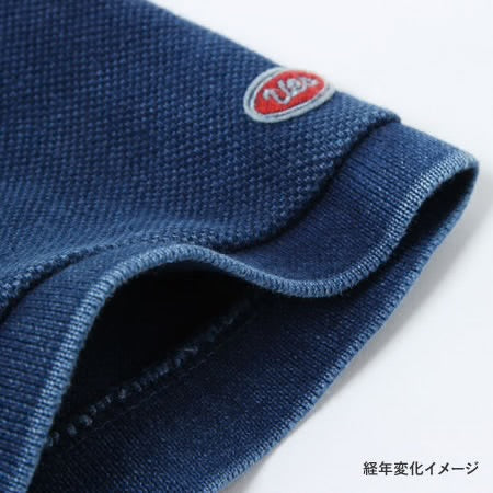 RAHBEN STITCH POLO SHIRT - Indigo