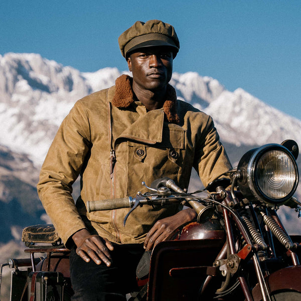 “Swedish” Tan Motorcycle Waxed Canvas Jacket (Ltd. Ed. 100 pcs)