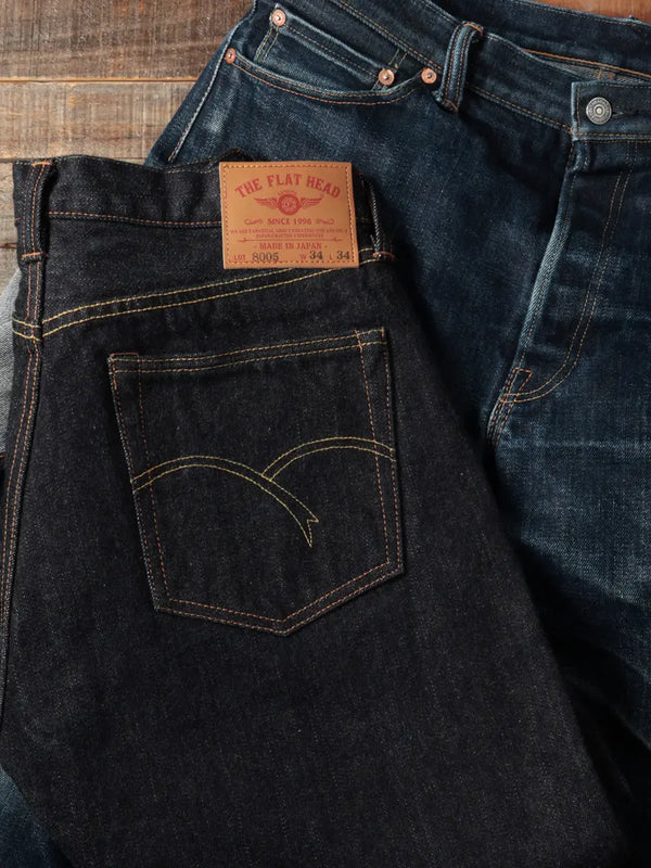 FN-8005 - 18oz Regular Straight Indigo Selvedge Denim