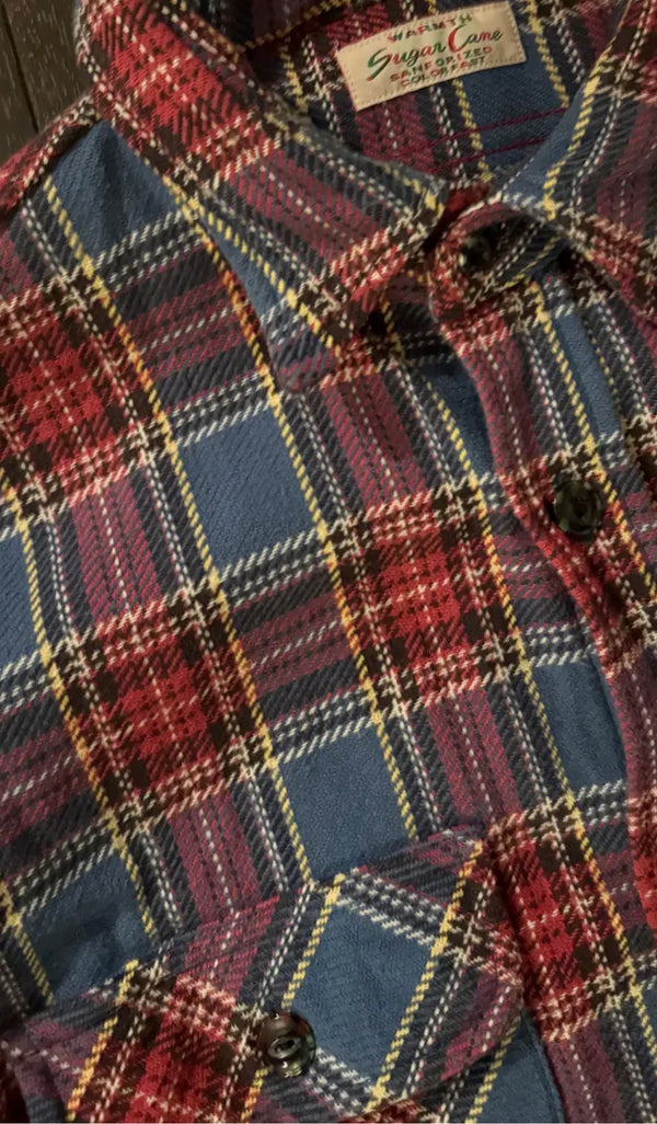 Lot No. SC29158 / FICTION & ROMANCE TWILL CHECK WORK SHIRT