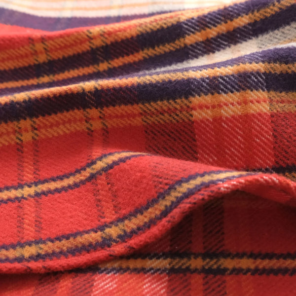 Vintage Plaid Blanket Easy Shirt