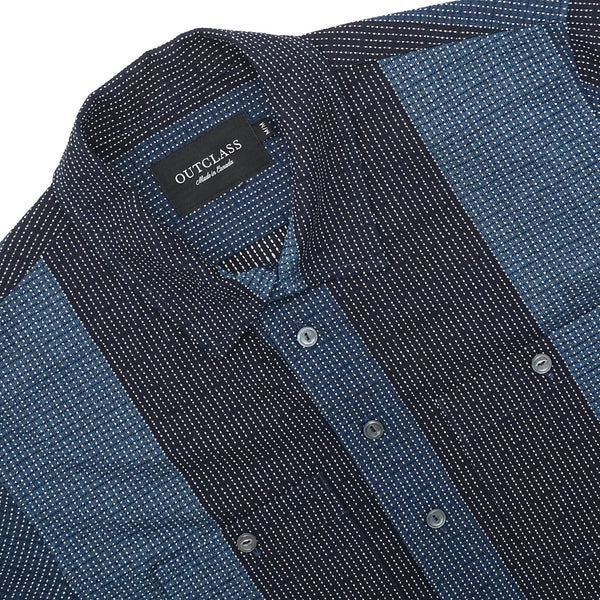 Indigo Sashiko Club Shirt