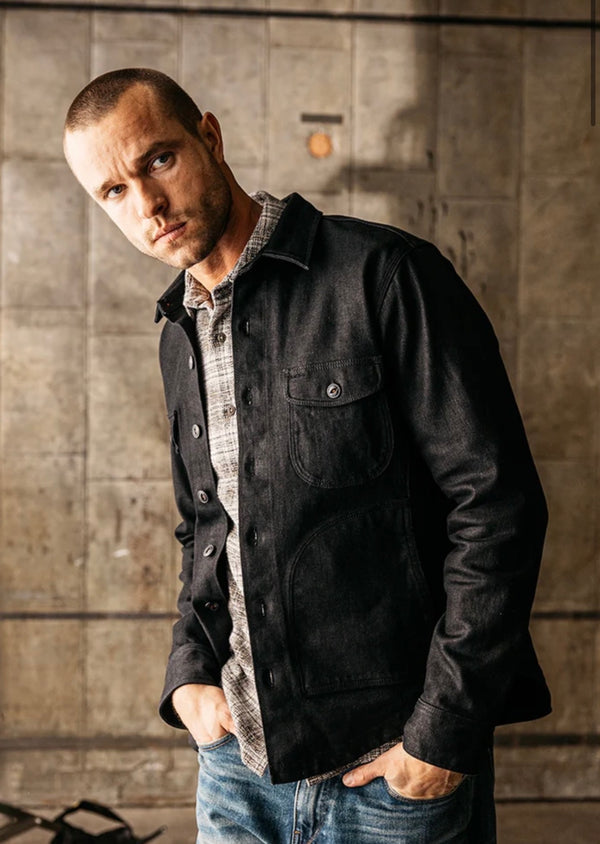 THE ANVIL COATED BLACK - RINSE 14OZ SELVEDGE