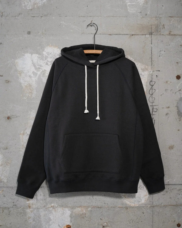 Pullover Hoodie - 876gsm Double Heavyweight French Terry - Sumi Black