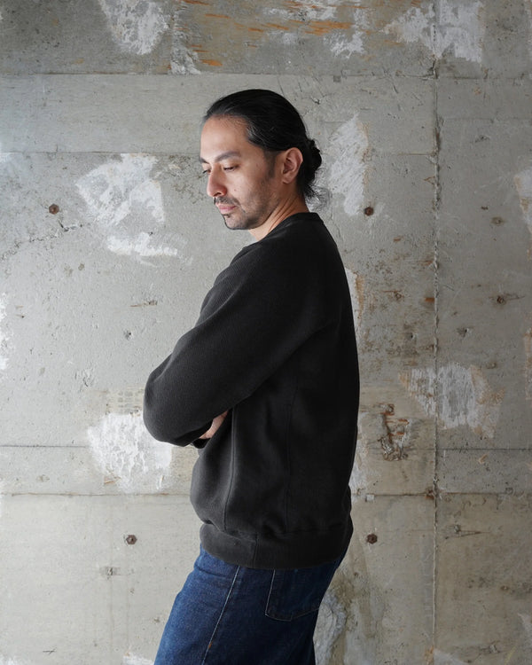 Crewneck - Double Heavyweight French Terry - Sumi Black