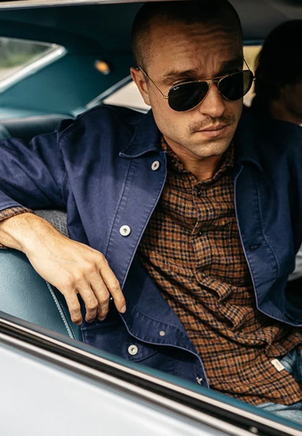 THE CLAMP MOLESKIN JACKET- WEATHERED NAVY