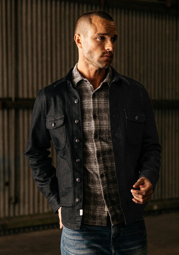 THE ANVIL COATED BLACK - RINSE 14OZ SELVEDGE