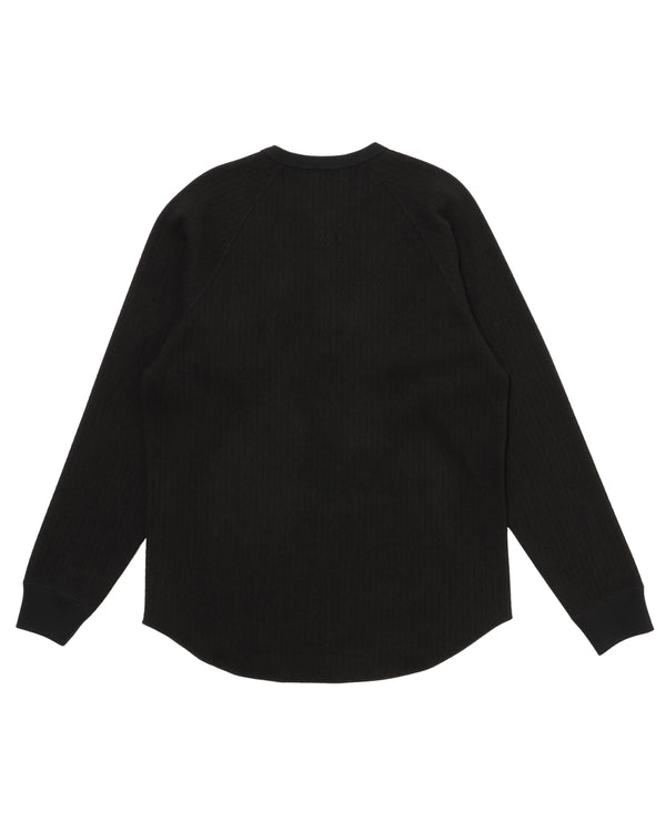 Henley - Cashmere Blend Honeycomb - Sumi Black