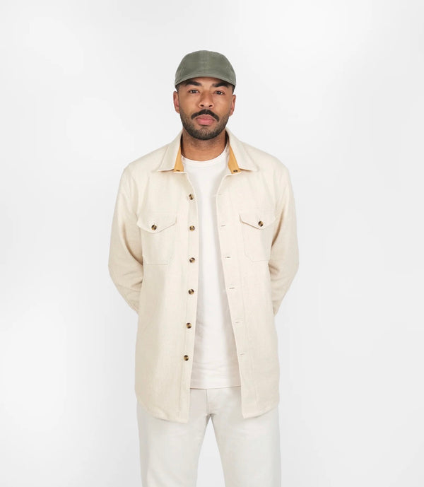 Crissman Overshirt - Natural Sashi-Ori