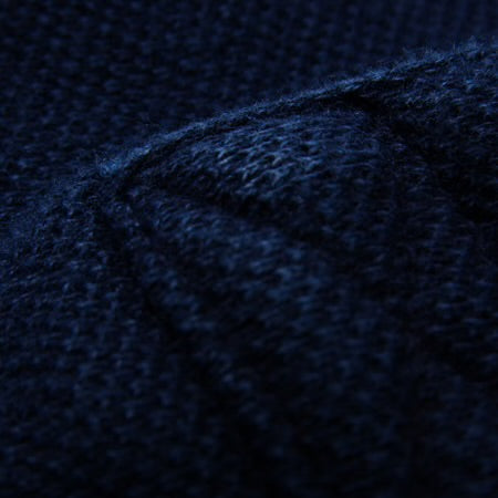 RAHBEN STITCH POLO SHIRT - Indigo