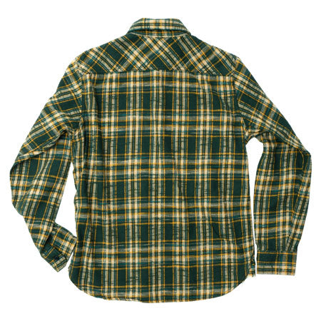 502655 SLUBBY FLANNEL SHIRT GREEN