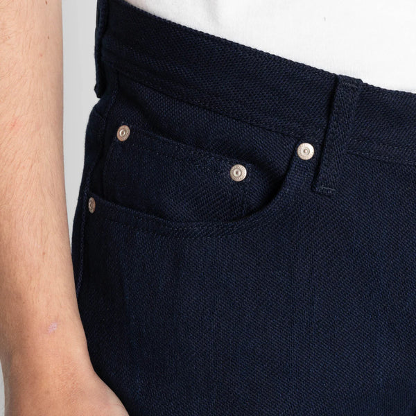 Maekake Dobby - Indigo Weird Guy Jeans
