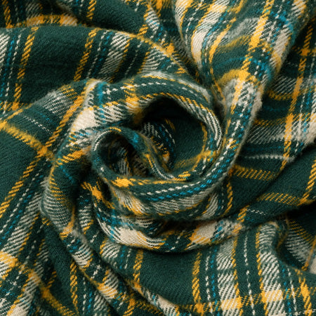 502655 SLUBBY FLANNEL SHIRT GREEN