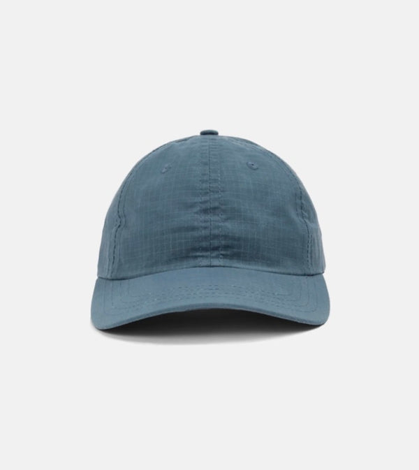 Waxed Baseball Hat - Faded Blue Dry Waxed Rip Stop