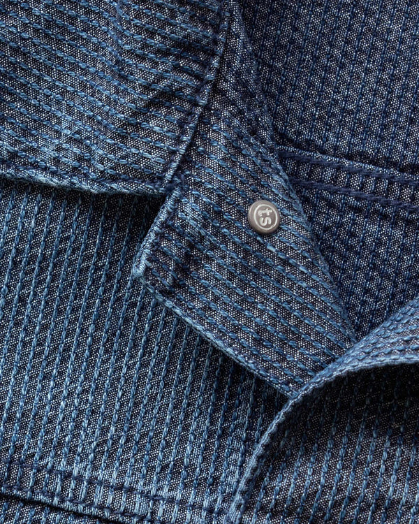 Limited Edition - The Ryder Jacket
in Japanese Washed Indigo Sashiko