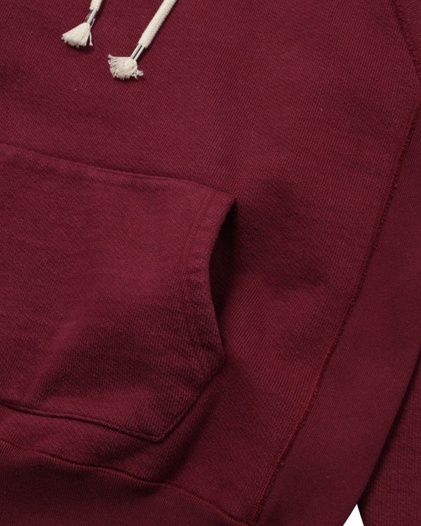 Pullover Hoodie - 876gsm Double Heavyweight French Terry - Burgundy