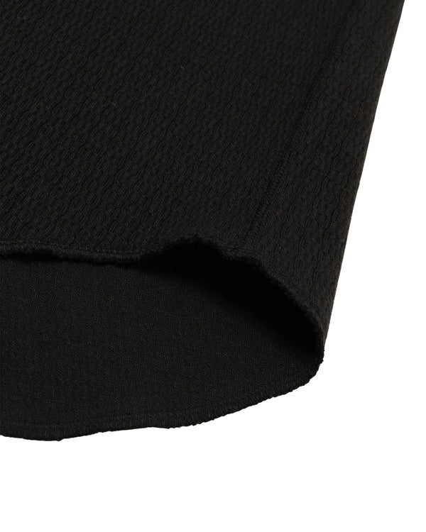 Henley - Cashmere Blend Honeycomb - Sumi Black