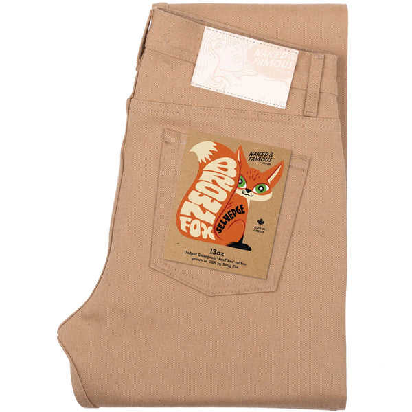 WEIRD GUY Brown Fox Selvedge Denim Jeans