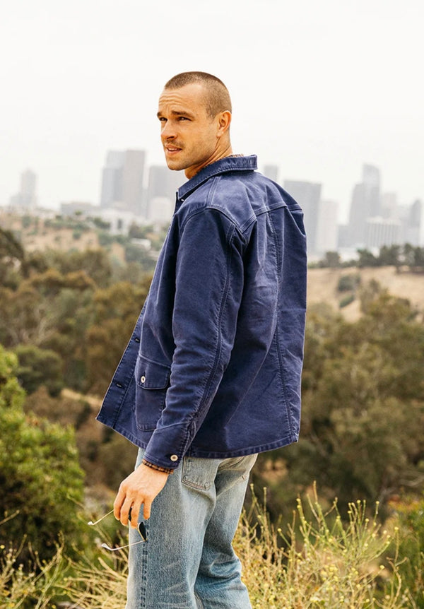 THE CLAMP MOLESKIN JACKET- WEATHERED NAVY