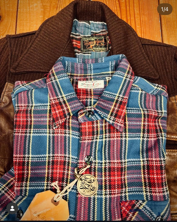 Lot No. SC29158 / FICTION & ROMANCE TWILL CHECK WORK SHIRT