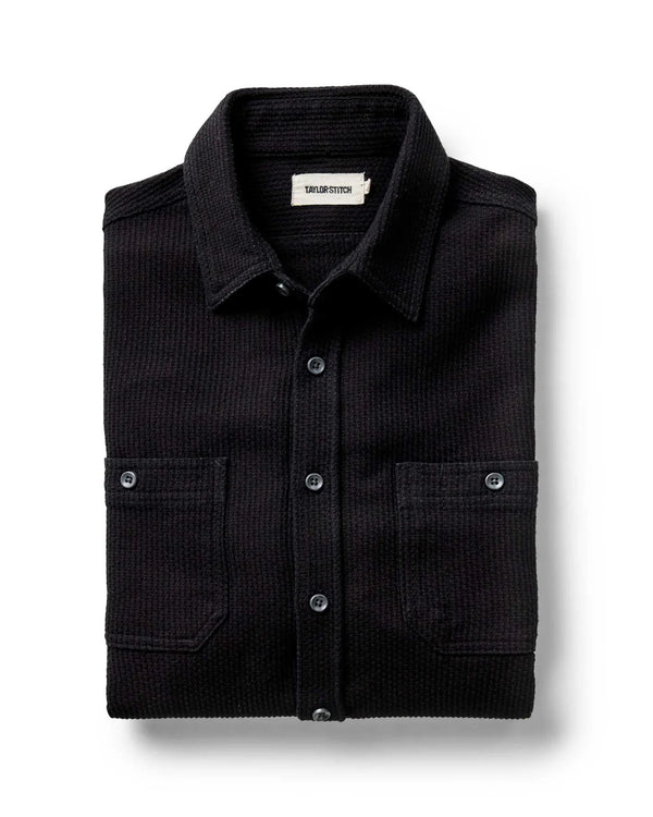 The Utility Shirt in Black Indigo Sashiko