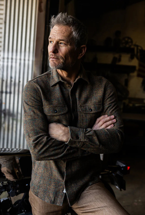 The Brace Triple Twisted Plaid Shirt - Oak