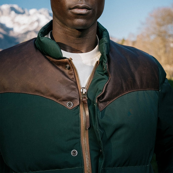 “Bivacco” Forest Green Western Down Jacket