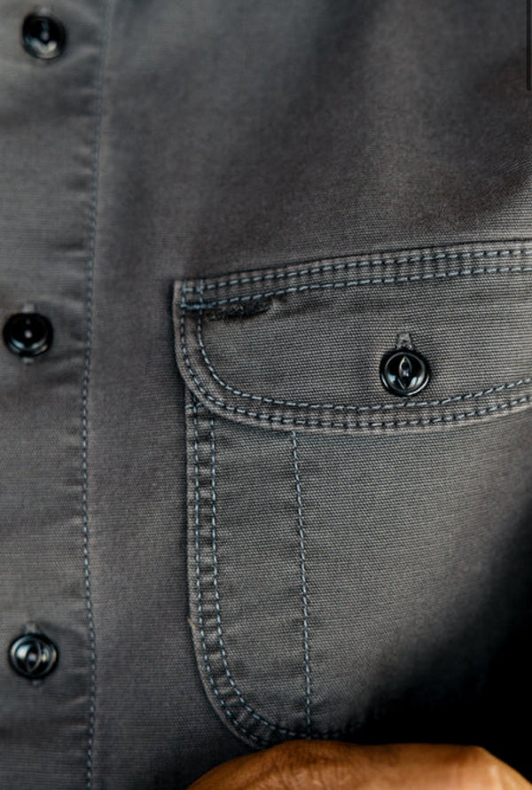 The Brace Stretch Oxford Shirt - Charcoal