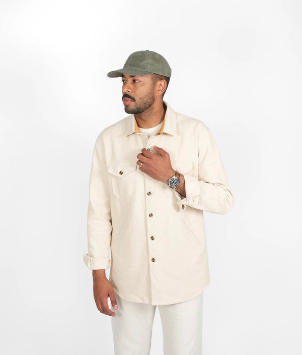 Crissman Overshirt - Natural Sashi-Ori
