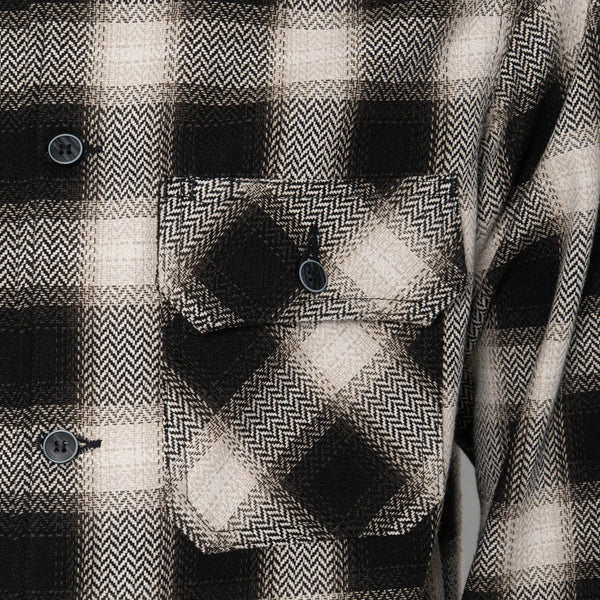 Trippy Ombre Plaid Work Shirt