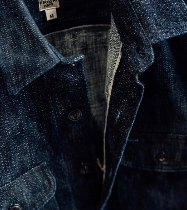 THE ANVIL MONSTER SLUB - INDIGO RINSE 17OZ SELVEDGE SHIRT JACKET