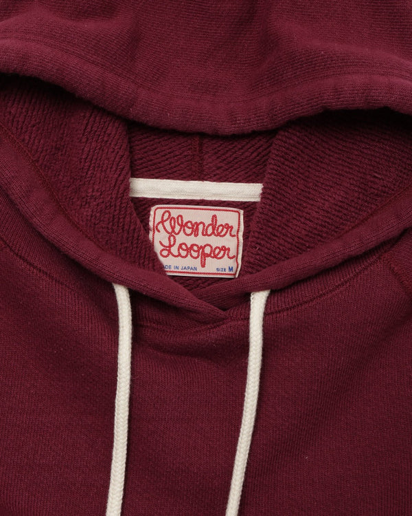 Pullover Hoodie - 876gsm Double Heavyweight French Terry - Burgundy