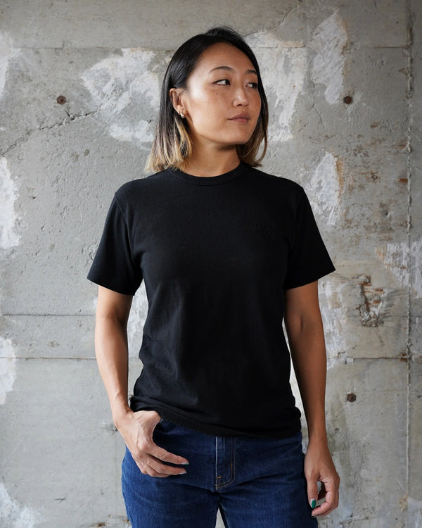 Crewneck T-shirt - Ultimate Pima Tsuriami - Black