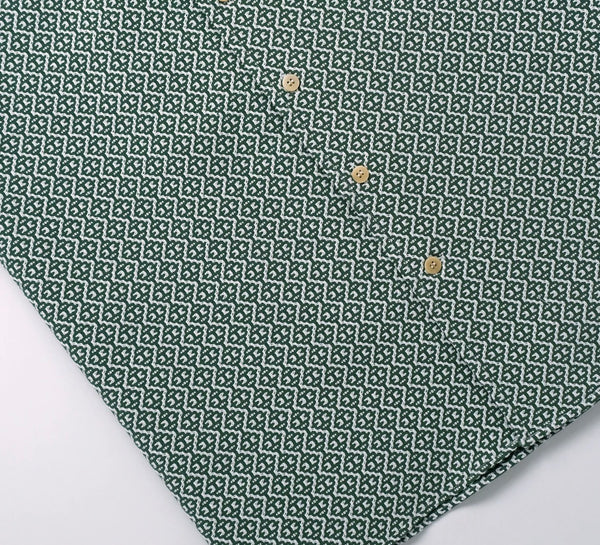 Pine Jacquard Short Sleeve Havana Shirt