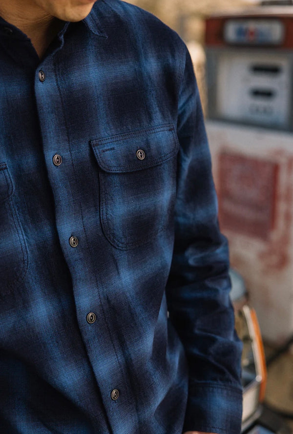 THE BRACE SHADOW OMBRE PLAID - LAKE SHIRT