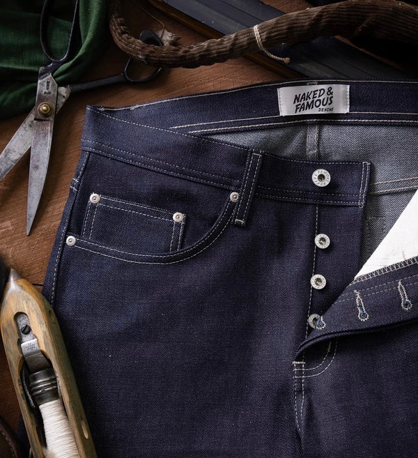 WEIRD GUY
FoxFibre® Green Weft Selvedge Denim Jeans
