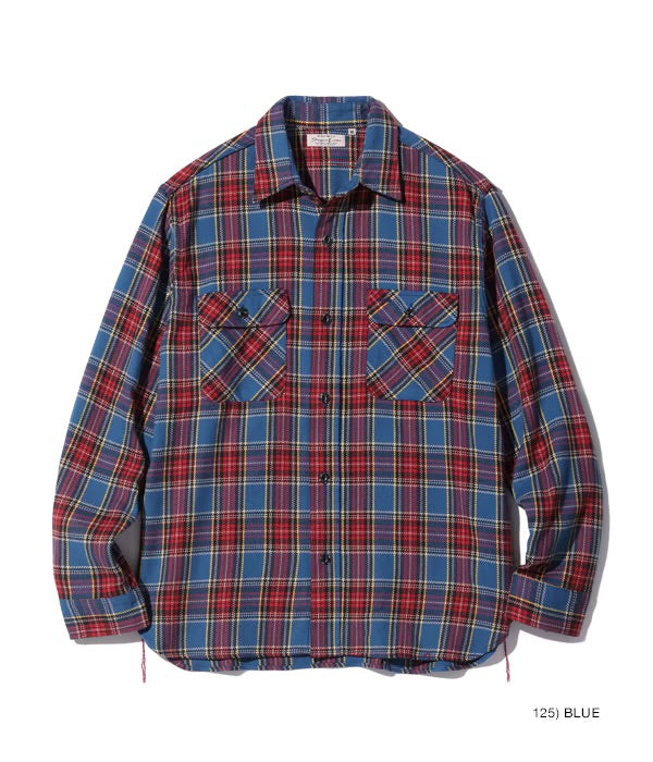 Lot No. SC29158 / FICTION & ROMANCE TWILL CHECK WORK SHIRT