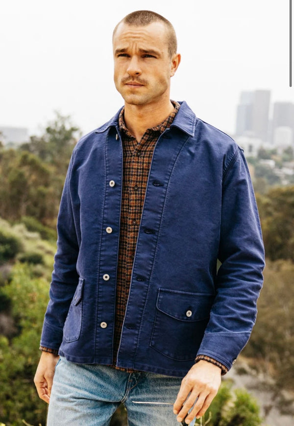 THE CLAMP MOLESKIN JACKET- WEATHERED NAVY