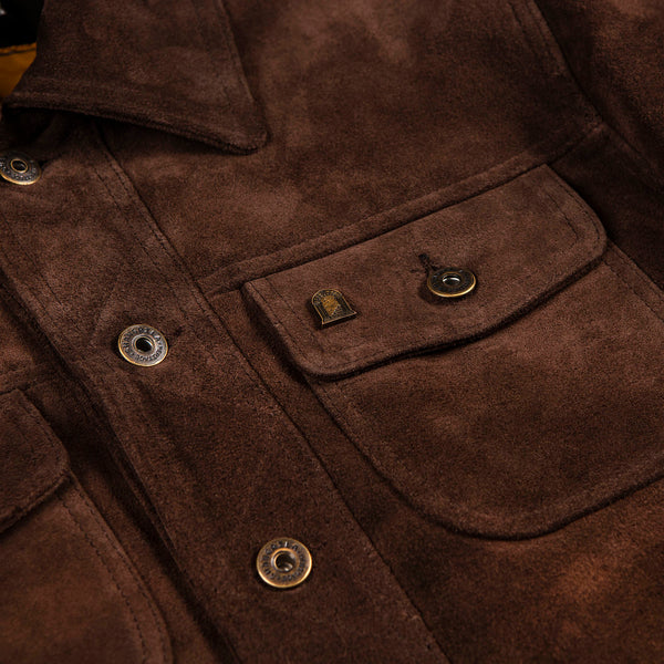 “Terracotta” Brown Suede Jacket